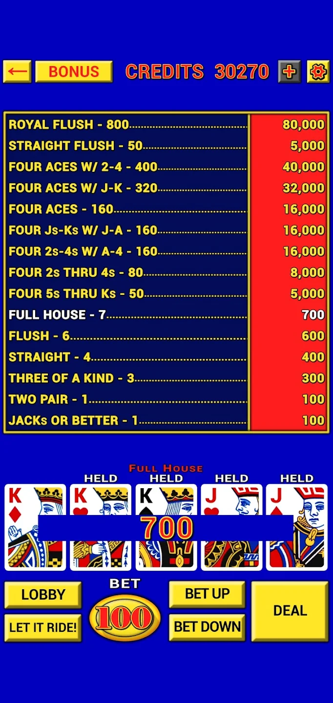 Video Poker Casino Classic